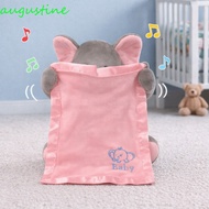 AUGUSTINE Hide-and-seek Elephant Toy, Singing Function Musical Plush Singing Elephant Toy, Animated 