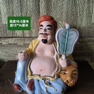 Jingdezhen Eighty's Pastel Hand-Painted Porcelain Plastic Eight Immortals Characters, Inventory Old 