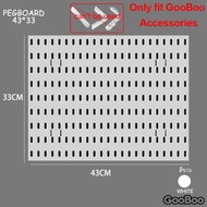 GooBoo DIY Pegboard Pegboard ติดผนังติดตั้งแบบ2-In-1เบ็ดแบบยึดติด/เจาะไม่จำเป็นต้องเจาะผนังPegboard