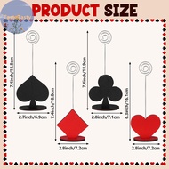 TasteTasty 12 Pcs Casino Party Table Number Holders Poker Shaped Card Holder Casino Place Card Holde