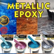 ( Metallic Epoxy Paint ) 1L METALLIC EPOXY FLOOR PAINT [ FEDERAL PAINT ] PROTECTIVE &amp; COATING Tiles &amp; Floor Paint / WP