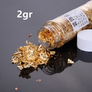2 Gram Edible Gold Leaf Kertas Emas Bisa Dimakan Untuk Coklat Luster Cake Dimsum Fondant Coklat Bubu