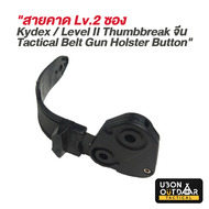 สายคาด Lv.2 สีดำ ซอง Kydex / Level II Thumbreak จีน  Tactical Belt Gun Holster Button พร้อมส่งในไทย