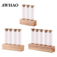 [AWHAO] Coffee Bean Storage Container, Coffee Bean Dispenser with Stand, Coffee Cellar Tube