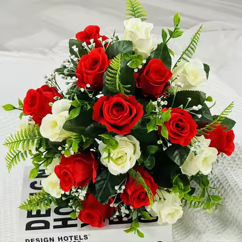 18 Heads Real Happy Lucky Flower 8 Colors Photography Photo Gift Valentine's Day Flowers Mini Crysta