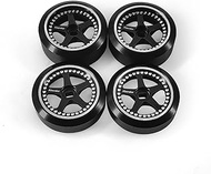 Abendor 4Pcs Rc Drift Wheels and Drift Tires for 1/28 Wltoys K969 K989 P929, Alloy Rc Drift Car Whee