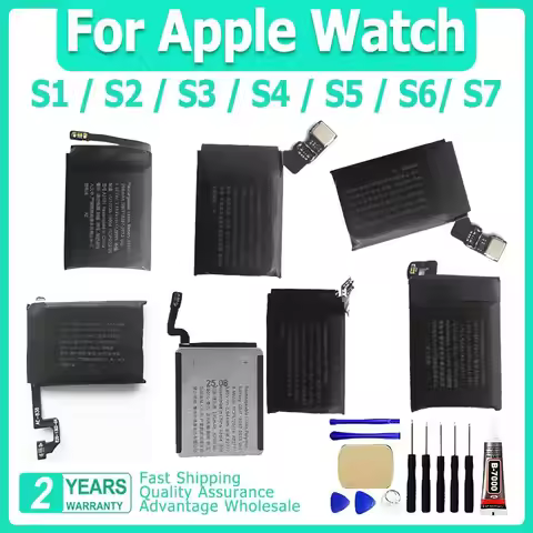 New Replacement Battery For Apple Watch Series SE 7 6 5 4 3 2 1 Bateria For IWatch S1 S2 S3 LTE S4 S