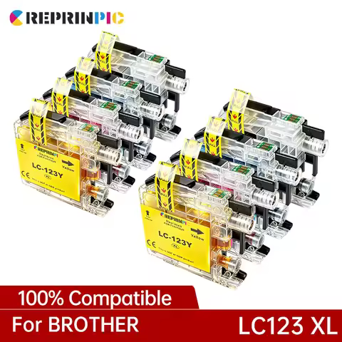 LC123 LC 123 XL LC123XL Ink Cartridge For Brother Inkjet MFC J4410DW J4510DW J4610DW J4710DW J470DW 