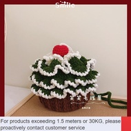 LP-8 DD🥏Christmas Wreath Festival HandmadediyHomemade Gift Material Package Wool Crochet Keychain Car Hanging Decoration