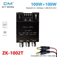 ZK-1002T 100% ของแท้บอร์ดเครื่องขยายเสียง AUX 2*50W บลูทูธ5.0ช่อง2.0ช่องแผงเครื่องขยายเสียงสเตอริโอพ