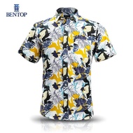 BENTOP [LE] Baju Kemeja Batik Slim Fit Floral Series [ 1 ]  [Live Exclusive]