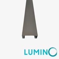 Terbaru Aluminium Profile Open Back Polos Kusen 3 Inch Lumino