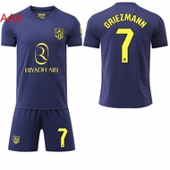 2526 La Liga Club No. Soccer Uniform Suit 7 Greezman 19 Alvarez Atletico Madrid Away Jersey (ALO)