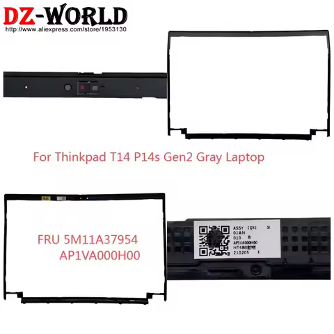 LCD Bezel Cover Screen Front Frame Shell Case For Lenovo ThinkPad T14 P14s Gen 2 Laptop 5M11A37954 A
