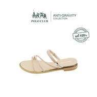 POLO CLUB รองเท้าแตะผู้หญิง รุ่น P2820 สีโรสโกล พื้นสีเบจ | รองเท้าลำลองผู้หญิง รองเท้าแฟชั่นผู้หญิง
