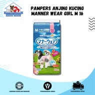 PAMPERS ANJING MANNER WEAR GIRL M 16
