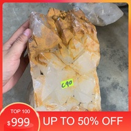 1 virgin natural rough quartz stone used for home decoration (real stone) weighs 9.7kg (C40)