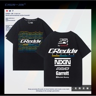 Attitude JDM Culture Men's Short-Sleeved Modified Car 86GR Modified Brand Neon Light BRZ T-Shirt Clo