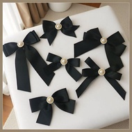 MXFASHION Black Ribbon Pin, Awareness Melanoma Cancer Black Bow Brooch Pin, Simple Skin Cancer Breas