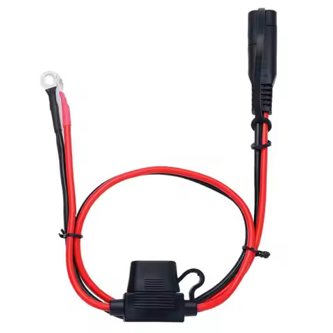 Quick Release SAE Cable With Fuse Terminal O Connector Battery Charger Extension Adapter Wire 16AWG 