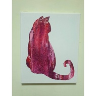 Zhibao Aboriginal Art [Flow Animation] Cat Silhouette Finished Product 25CM * 30CM