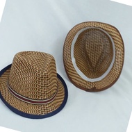 Panama Fedora Hat Woven/ Floppy Beach Hat for Kids COOL