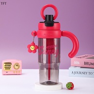 (FTT) 2-Way Drinking Ring Handle Ice Cup NEW
