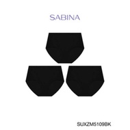(แพ็ค 3 ชิ้น) Sabina กางเกงชั้นใน รุ่น Panty Zone รหัส SUXZM5109 สีดำ