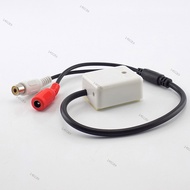 Microphone Sound Monitoring Audio Pickup DC 9V-12V RCA Female Adapter for CCTV Camera Security Syste
