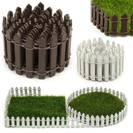 VOLL-Wood Fence Plant Potted Landscape Decor Accessories Miniature Terrarium Mini Barrier DIY Garden Kit