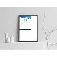 Contemporary Wooden Photo Frame/Picture Frame - Black Frame Only (For Stretched Canvas) [18x18inch/2