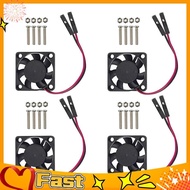 MYA4PCS Brushless CPU Cooling Fan Heatsink Cooler Radiator 3.3V 5V for Raspberry Pi4 Pi3 B+, Pi 3, P