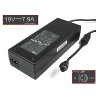 ACBEL POLYTECH API3AD25 AC ADAPTER- LAPTOP 19V 7.9A, 4P P1&4=+, 2-PRONG