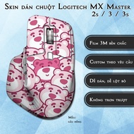 Logitech MX Master 2s / 3 / 3s pink bear mouse Skin | 3m Anti-slip Film Sticker