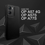 EllaStuff Case Oppo a77s / A57S / A57 4G Softcase PREMIUM LEATHER BLACK Casing Oppo a77s / A57S / A5
