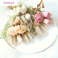 Fake Flowers Wedding Burnt Roses Dried Flowers Home Decoration