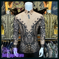 Batik Pria Slimfit Mewah Seno Lasem Batik Pria Modern 2023 Mewah Batik Pria Dewasa Baju Batik Pria L