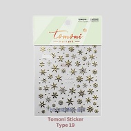 Tomoni emboss nail sticker 5D nail art sticker premium type 19