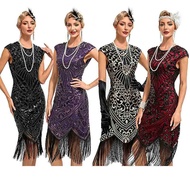 1920s Retro Dress Great Gatsby Cocktail Party Sequin Beaded Dress