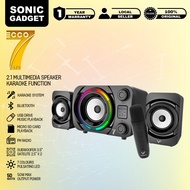 Vinnfier VF ECCO 7 BTU 2.1 Bluetooth Karaoke Speaker USB Powered 50W Max USB Pendrive FM Radio Micro