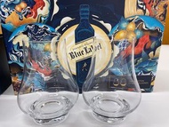 Johnnie Walker blue label Dartington whisky glasses wine glasses 酒杯 藍牌 威士忌杯 一套2隻 gift for him Xmas gift birthday gift whisky lover