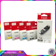 ตลับหมึกพิมพ์ CANON 750 PGBK 751BK 751C 751M 751Y/ หมึกปริ้น canon / CANON 750 PGBK 751BK 751C 751M