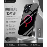 HP Softcase Glass Kaca RENO 15 RENO 15F Casing Latesthp RENO 15&15F MAGSAFE BLACK [M401] RENO 15F Ca