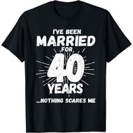 Couples Married 40 Years - Funny 40Th Wedding Anniversary T-Shirt