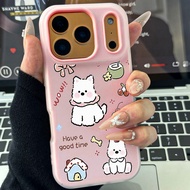 Cheerful Cute Dog Casing Realme C100x C100 4G Note 80 C85 Pro 60X C71 C75 C75X Casing