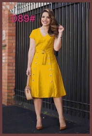 Fashion Causal Dress with belt