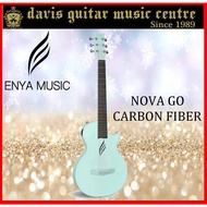 Enya Nova Go Green Carbon Fiber Acoustic Guitar  Travel 3/4 Size with Preamp Free bag strap, cable c
