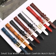 Soft Geunine Leather Watch Band Women 39;s Strap 6mm 8mm 10mm 12mm 14mm Small Size Width First Layer Cowhide Watch Bands Belt