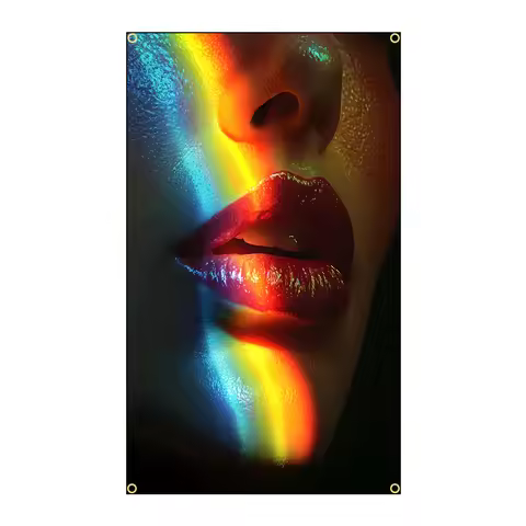 LGBTQ Rainbow GAY Bisexual Pride Flags Polyester Digital Printing Banner for Bedroom Wall Art Out Do
