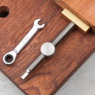 Wooden Desk Clamp Dowel Stopper Fixed Lock Device Brass Stainless Steel Rapper